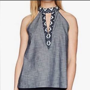 Parker sleeveless halter top size S
